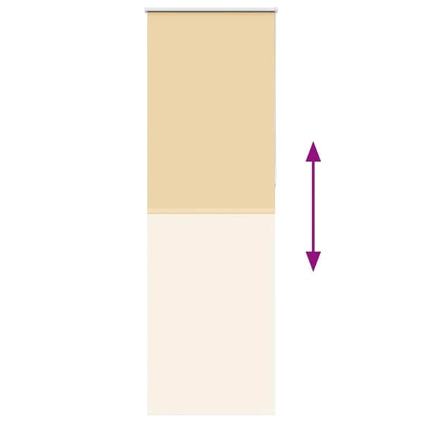 vidaXL rullegardin mørklægning 65x210 cm stofbredde 60,7 cm polyester