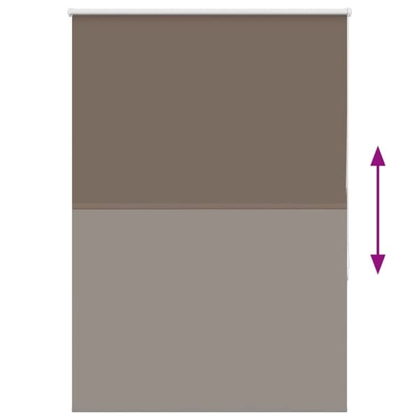 vidaXL Mörkläggningsgardin kaffe 90x175 cm tyg bredd 85,7 cm polyester