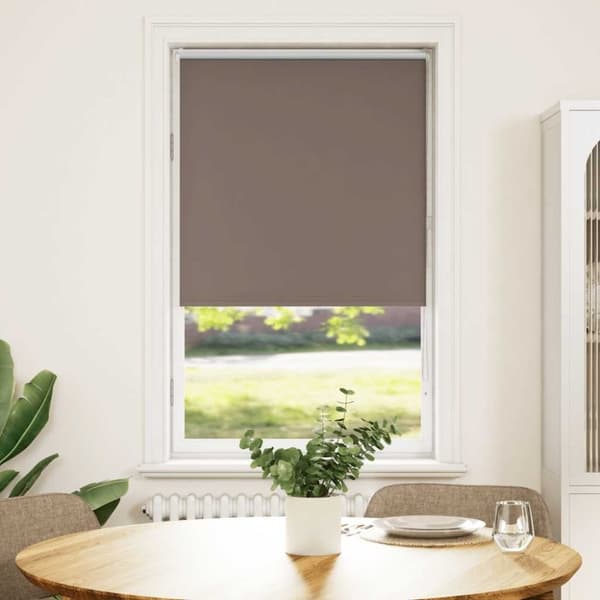 vidaXL rullegardin mørklægning 80x130 cm stofbredde 75,7 cm polyester