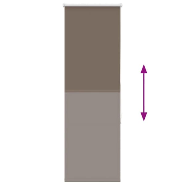 vidaXL rullegardin mørklægning 45x175 cm stofbredde 40,7 cm polyester