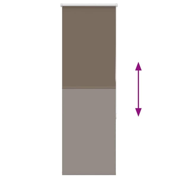 vidaXL Rullegardin lystette 40x130 cm stoff bredde 35,7 cm polyester