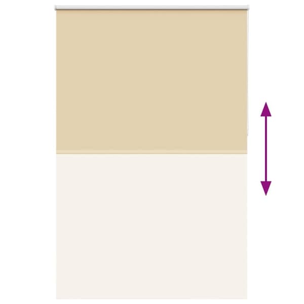 vidaXL Rullegardin lystette 145x230 cm stoff bredde 141,6 cm polyester