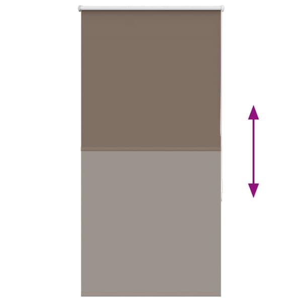 vidaXL Mörkläggningsgardin kaffe 70x175 cm tygbredd 65,7 cm polyester