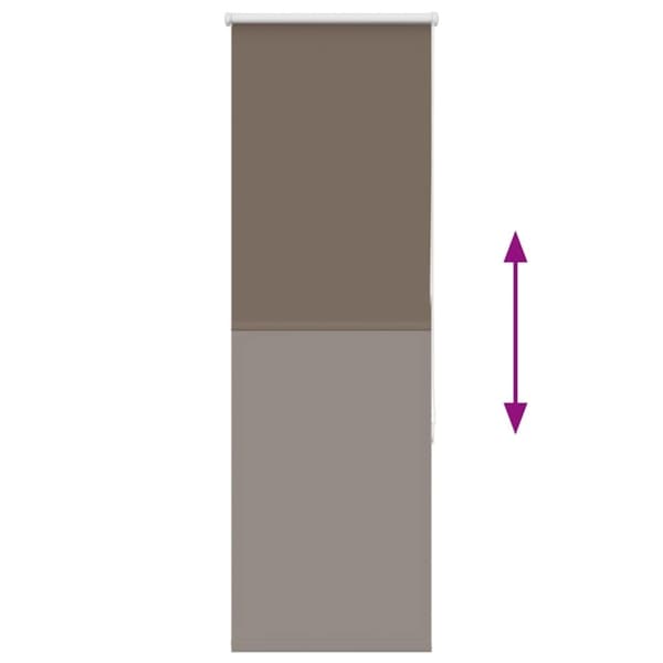 vidaXL Rullegardin lystette 55x130 cm stoff bredde 50,7 cm polyester