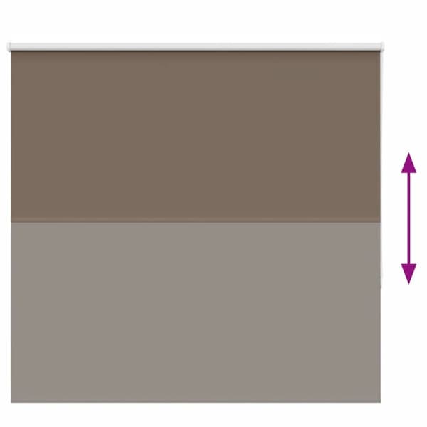 vidaXL Rullegardin lystette 165x130 cm stoff bredde 161,6 cm polyester