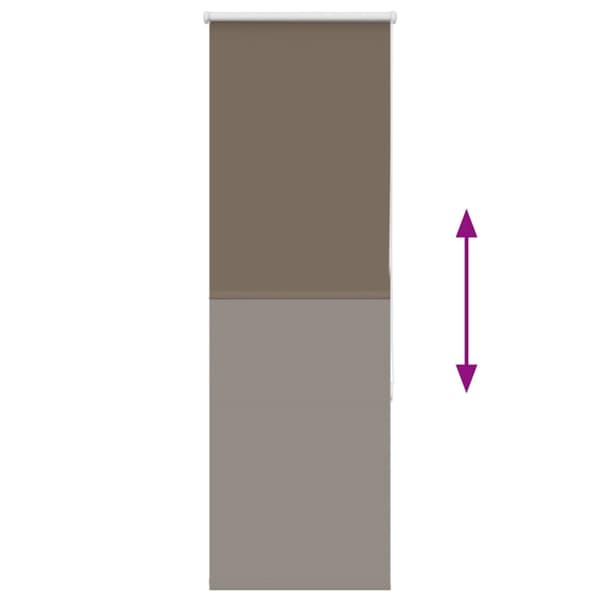 vidaXL Rullegardin lystette 50x175 cm stoff bredde 45,7 cm polyester