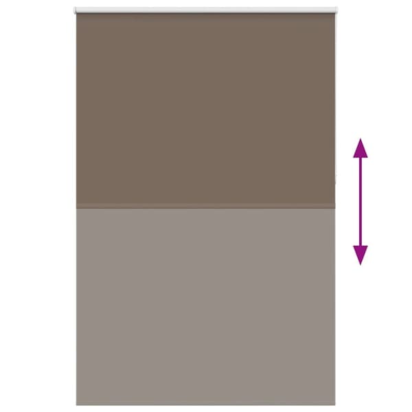 vidaXL Rullegardin lystette 155x210 cm stoff bredde 151,6 cm polyester