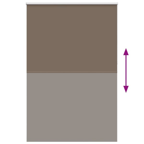 vidaXL Mörkläggningsgardin kaffe 145x210 cm tyg bredd 141,6 cm