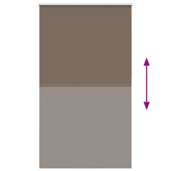vidaXL Mörkläggningsgardin kaffe 135x210 cm tyg bredd 131,6 cm