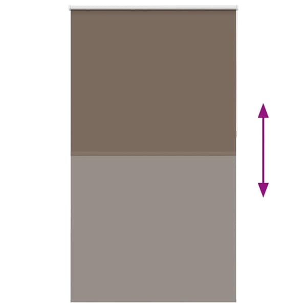 vidaXL Rullegardin lystette 125x210 cm stoff bredde 121,6 cm polyester