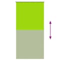 Miniatyrbillede 9 af 11: vidaXL rullegardin mørklægning 85x130 cm stofbredde 80,7 cm polyester