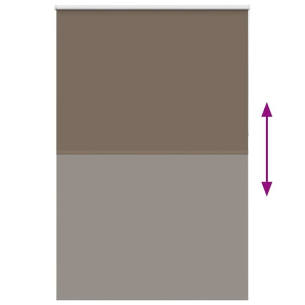 vidaXL Mörkläggningsgardin kaffe 150x230 cm tyg bredd 146,6 cm
