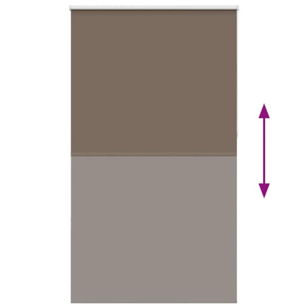 vidaXL Rullegardin lystette 130x230 cm stoff bredde 126,6 cm polyester