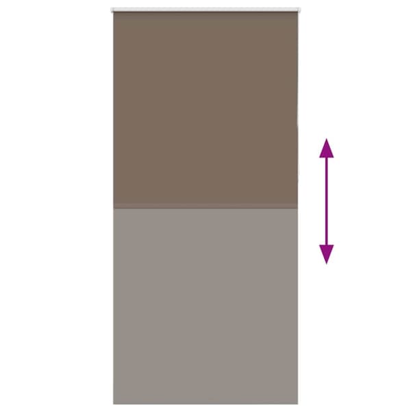 vidaXL Rullegardin lystette 110x230 cm stoff bredde 105,7 cm polyester