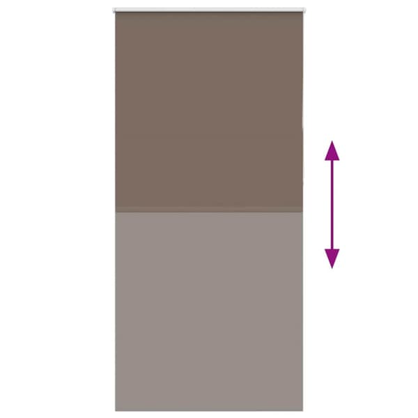 vidaXL Mörkläggningsgardin kaffe 90x230 cm tyg bredd 85,7 cm polyester