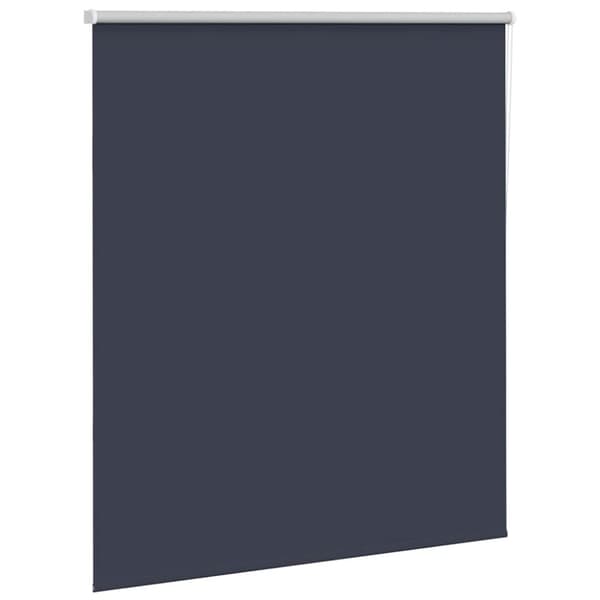 vidaXL Rullgardin mörkläggning marin 135x130 cm tyg bredd 131,6 cm