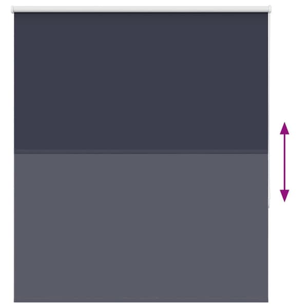 vidaXL Rullgardin mörkläggning marin 135x130 cm tyg bredd 131,6 cm