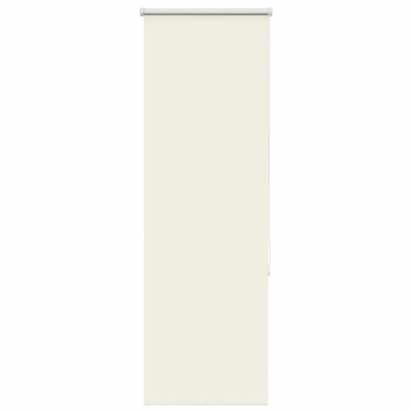 vidaXL Rullgardin mörkläggning naturvit 45x130 cm tygbredd 40,7 cm