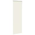 Miniatyrbild 3 av 11: vidaXL Rullgardin mörkläggning naturvit 65x210 cm tyg bredd 60,7 cm