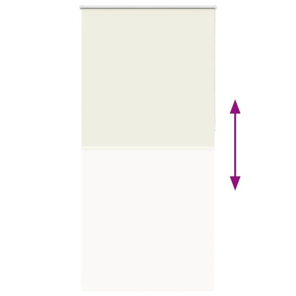 vidaXL Rullgardin mörkläggning naturvit 90x230 cm tygbredd 85,7 cm