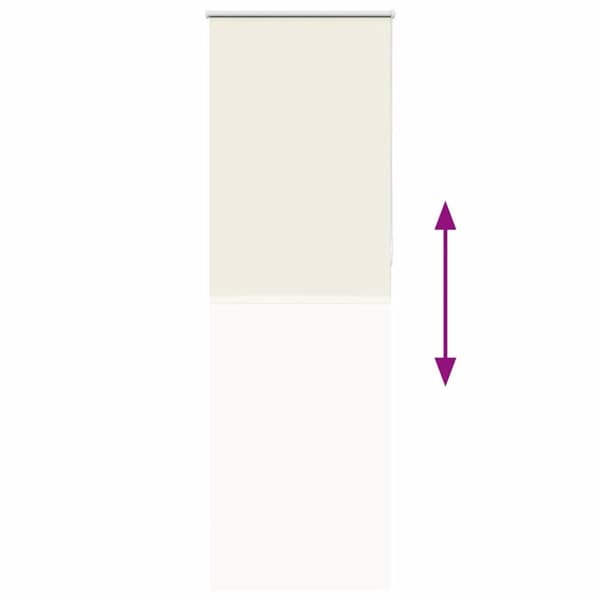 vidaXL rullegardin mørklægning 65x210 cm stofbredde 60,7 cm polyester