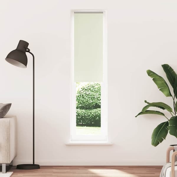 vidaXL Rullgardin mörkläggning naturvit 55x230 cm tyg bredd 50,7 cm