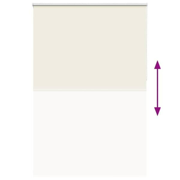 vidaXL Rullegardin lystette 145x210 cm stoff bredde 141,6 cm polyester