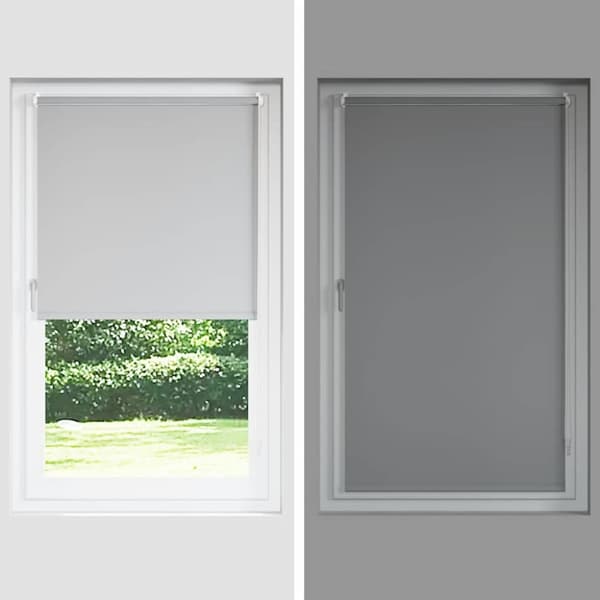 vidaXL rullegardin mørklægning 75x130 cm stofbredde 70,7 cm polyester