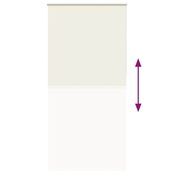 vidaXL Rullgardin mörkläggning naturvit 105x230 cm tygbredd 100,7 cm