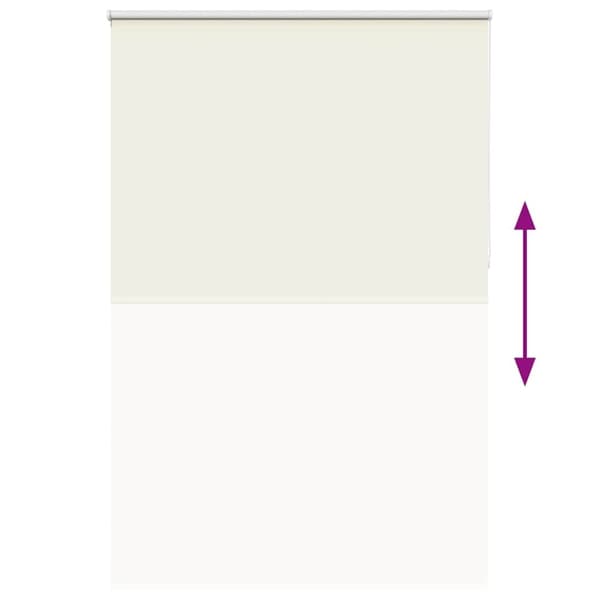 vidaXL Rullegardin lystette 145x230 cm stoff bredde 141,6 cm polyester