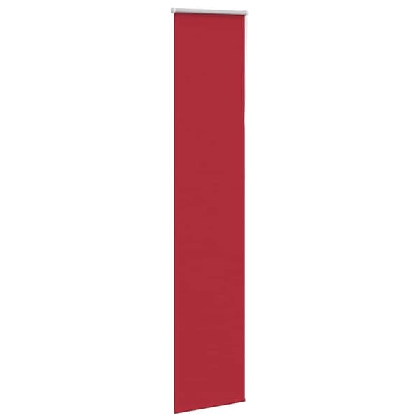 vidaXL Rullgardin mörkläggningsröd 45x210 cm tygbredd 40,7 cm