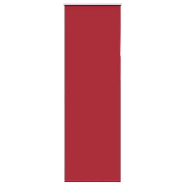 vidaXL Rullgardin mörkläggningsröd 70x230 cm tyg bredd 65,7 cm