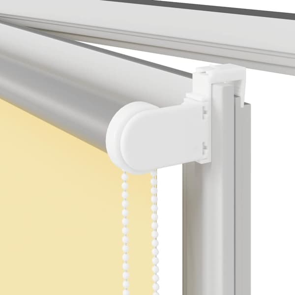 vidaXL Rullgardin mörkläggningsgul 150x130 cm tyg bredd 146,6 cm