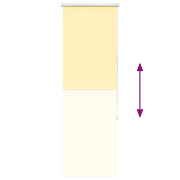 vidaXL rullegardin mørklægning 50x150 cm stofbredde 45,7 cm polyester
