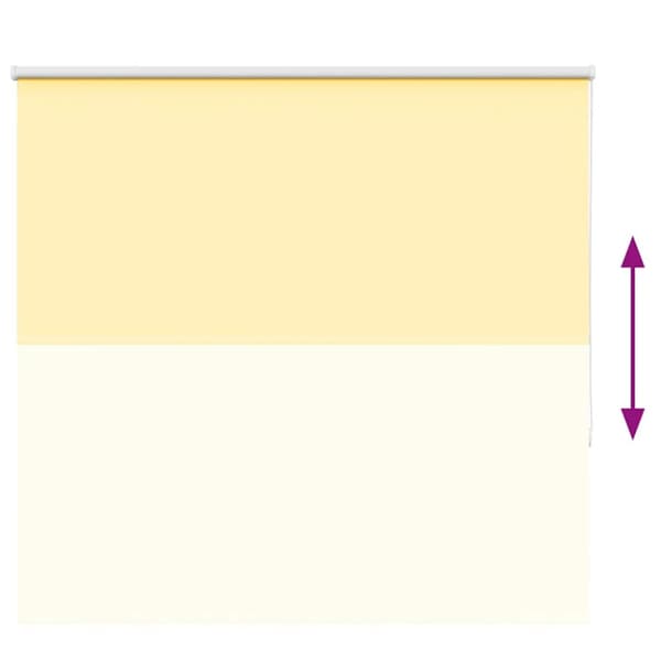 vidaXL Rullgardin mörkläggningsgul 150x175 cm tyg bredd 146,6 cm