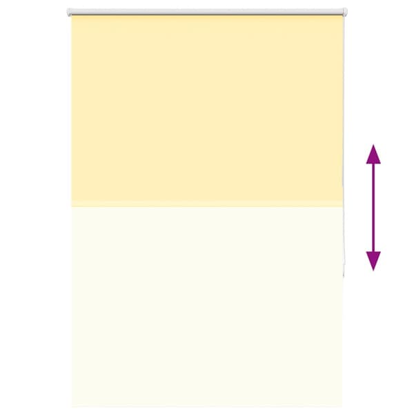 vidaXL Rullgardin mörkläggningsgul 95x175 cm tyg bredd 90,7 cm