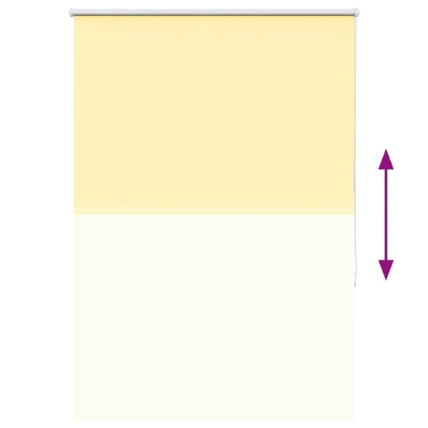vidaXL Rullgardin mörkläggningsgul 90x175 cm tygbredd 85,7 cm