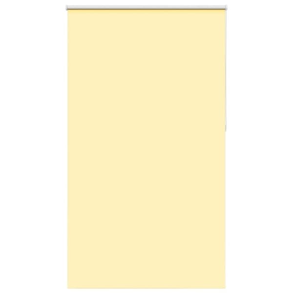 vidaXL Rullgardin mörkläggningsgul 120x210 cm tyg bredd 116,6 cm