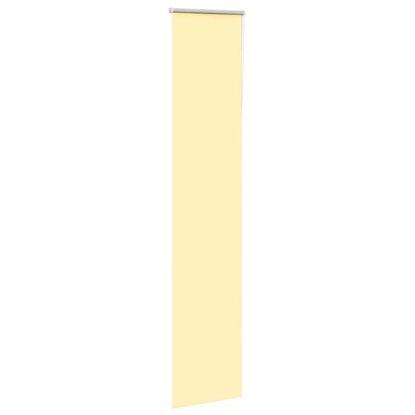 vidaXL Rullgardin mörkläggningsgul 60x210 cm tygbredd 55,7 cm
