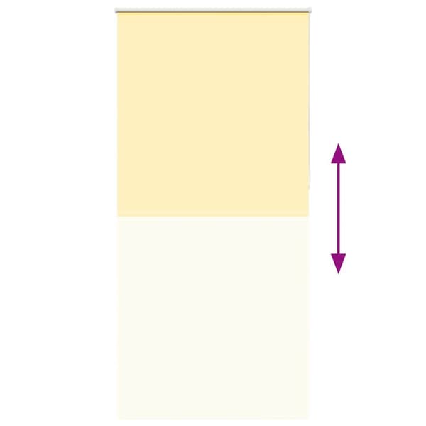 vidaXL Rullegardin lystette 95x210 cm stoff bredde 90,7 cm polyester
