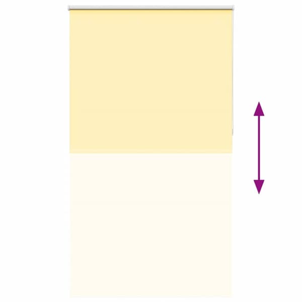 vidaXL Rullegardin lystette 130x210 cm stoff bredde 126,6 cm polyester