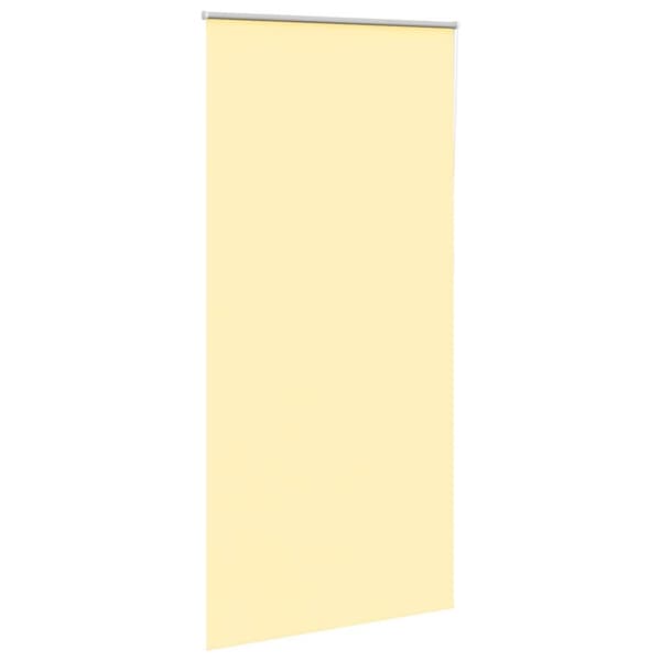 vidaXL Rullgardin mörkläggningsgul 105x210 cm tygbredd 100,7 cm