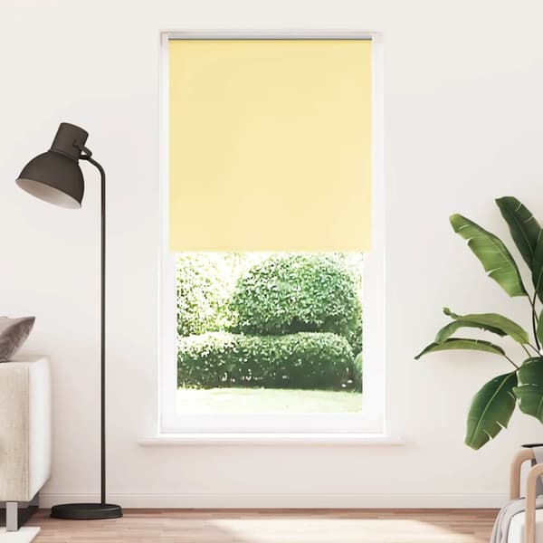 vidaXL Rullgardin mörkläggningsgul 105x210 cm tygbredd 100,7 cm