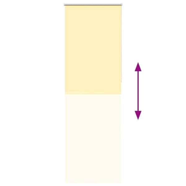 vidaXL rullegardin mørklægning 80x230 cm stofbredde 75,7 cm polyester