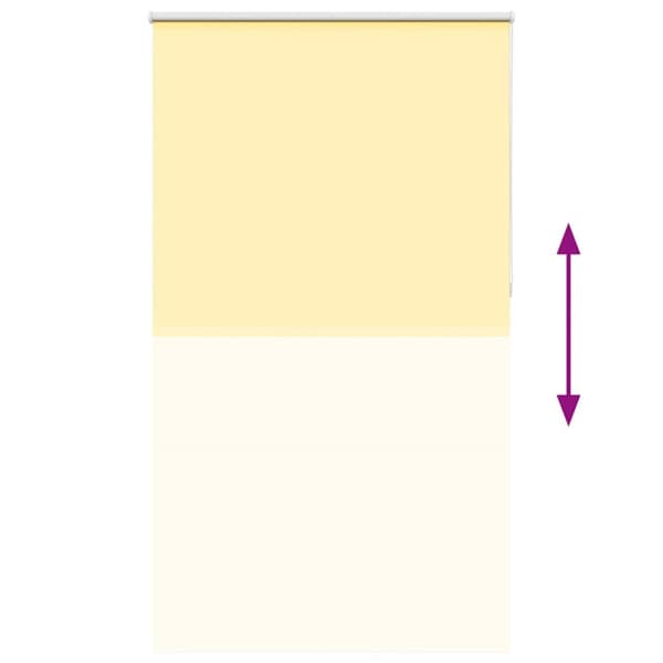 vidaXL Rullegardin lystette 135x230 cm stoff bredde 131,6 cm polyester