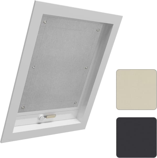 Rootz Skylight Rullgardin - Mörkläggningsfönsterskärm - Värmeblockerande - Enkel installation - Avtagbara sugkoppar - 100 % solskydd