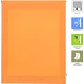Miniatyrbild 3 av 4: BLINDECOR | Ljusgenomsläpplig rullgardin slät 80x175 bredd höjd - Tygdimensioner för rullgardinen: 77x170 - : Orange