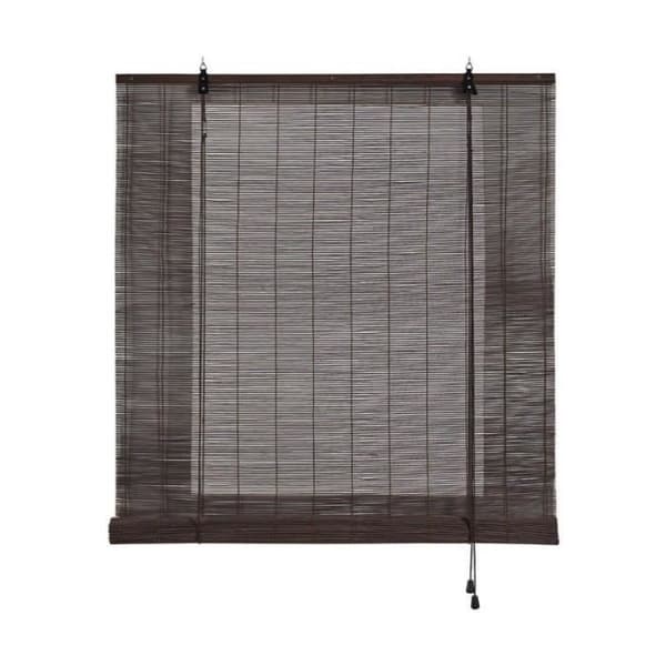 Rullgardin - LANA DECO - Stor Planet - Bambu - Mörkbrun - 150 x 175 cm