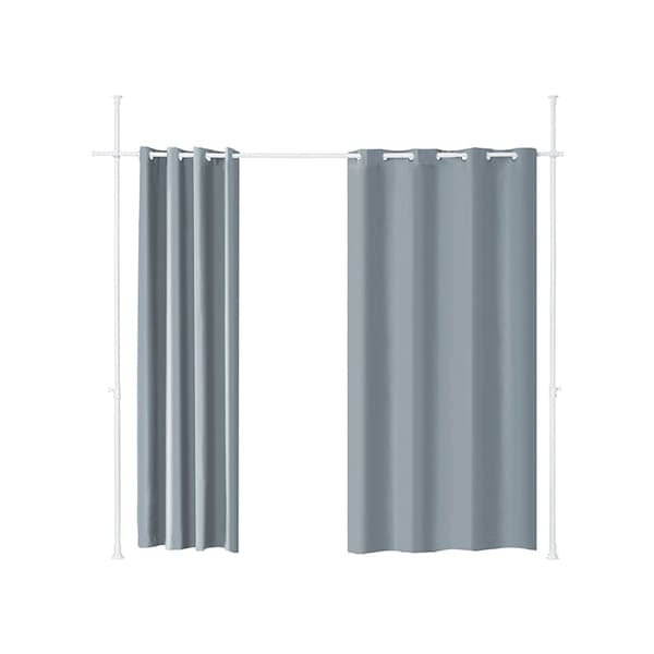 Rootz Justerbar Room Divider Curtain - Space Separator - Privatlivsdelere - Skinvenlig polyester - 162-266 cm x 199-262cm