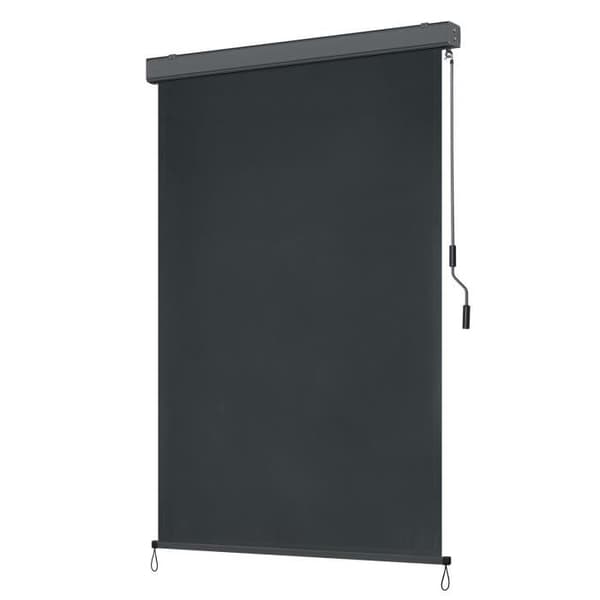 YUENFONG Marquise de balcon 160 x 250 cm Vertikal markis med vev Solskydd Visuellt skydd, Antracit